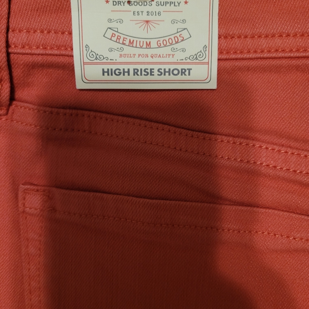 Flag And Antham Premium High Rise Cuffed Shorts, Sz 8 NWT - Picture 5 of 7